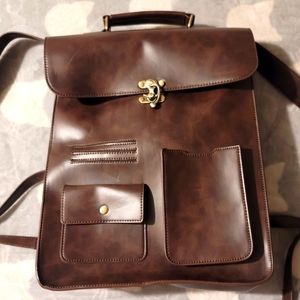 Laptop Backpack Crossbody Fits 15" Laptop